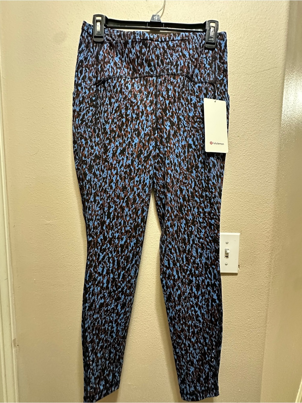 lululemon athletica Blue & Black Patterned Leggings